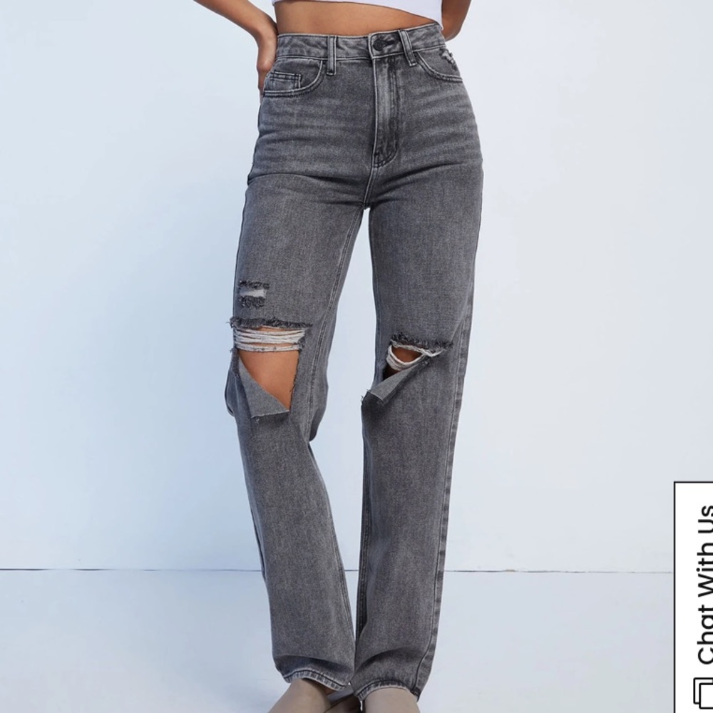 Pacsun Washed Black Ripped 90’s Boyfriend Jeans